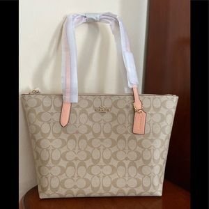 COACH SIGNATURE ZIP TOTE - sold elsewhere